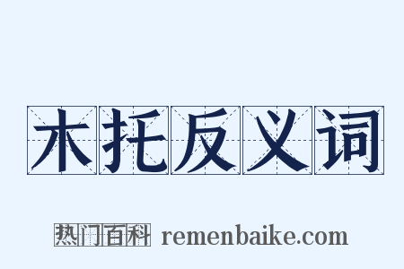 木托反义词是什么意思的图片